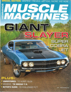 HEMMINGS MUSCLE MACHINES 2018 SEPT - '72 CURST/OLDS, '78 MACHO T/A, '70 CHALL